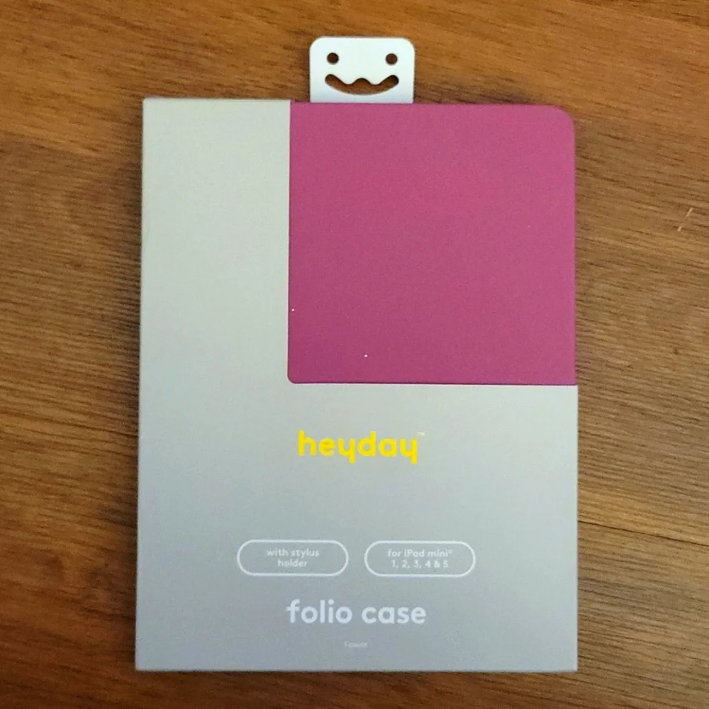 Heyday folio case dusty pink with stylus holder iPad mini 1, 2, 3, 4, 5. NEW…